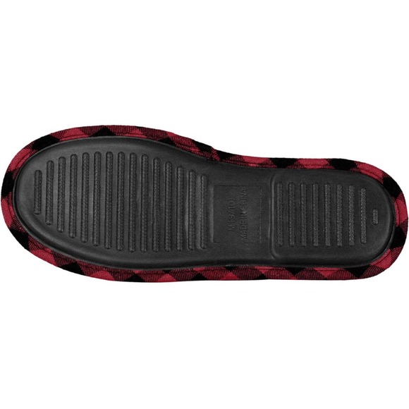 FOCO Oklahoma Sherpa Lined Buffalo Check Memory Foam Slipper - Men's Medium 9/10 - Picture 4 of 6